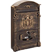 Arregui Residencia D-2151-B Buzón Individual de Aluminio de Estilo Clásico- tamaño M (DIN A4)- bronce